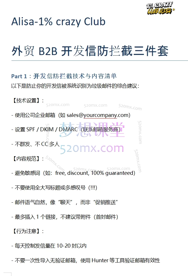 Alisa的外贸圈1% crazy 1000W club——外贸翻盘路径
