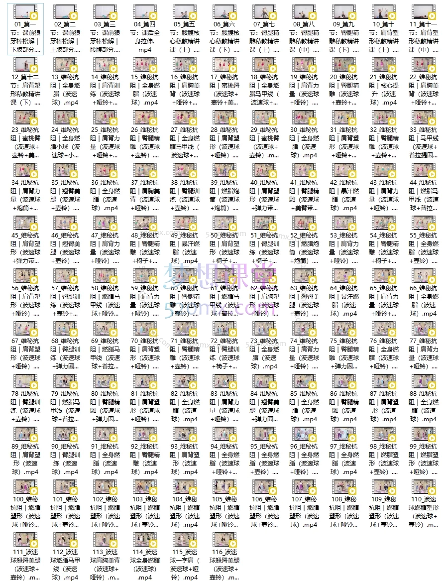 维秘塑形燃脂｜50节完整课+私教