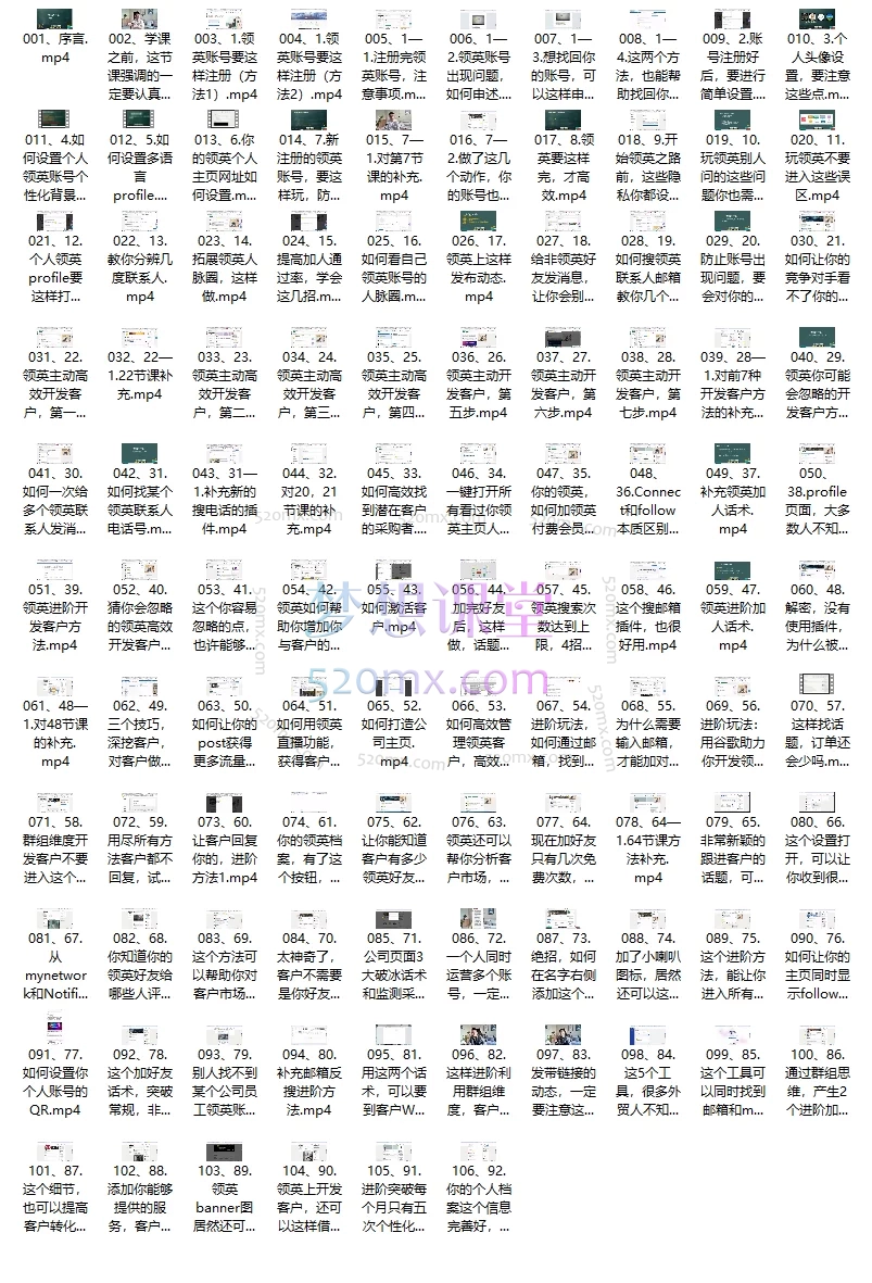 2025城哥外贸说:领英开发客户系统课,106节