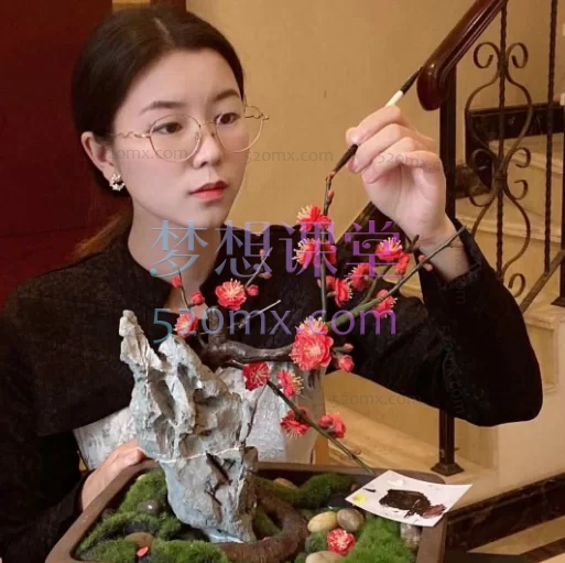 玖婷粘土手工教学:树脂粘土手工“花卉合集”线上课程玖婷花意堂