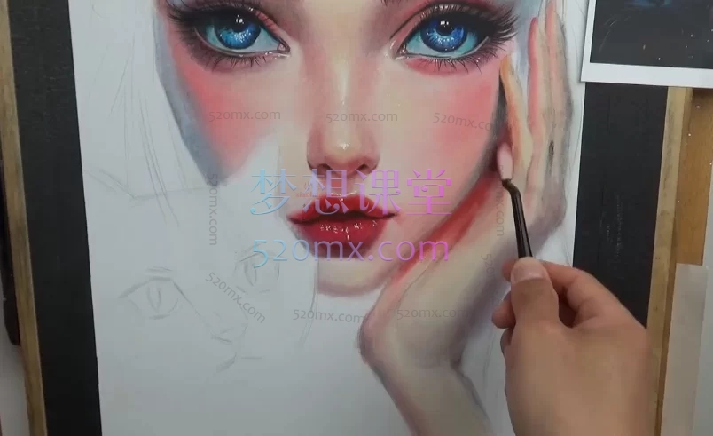 超快|彩色人物、超快方法画大画