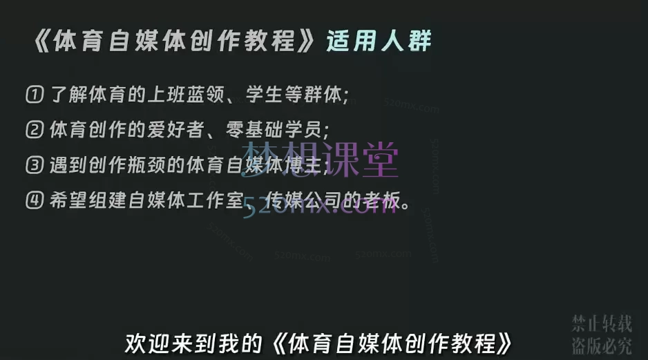 体育自媒体创作全流程讲解
