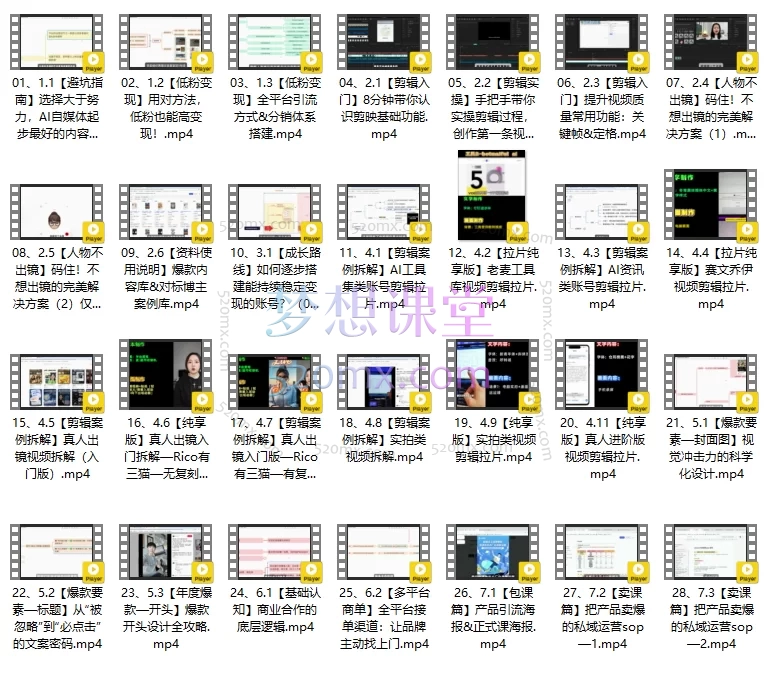 AI自媒体-零基础到稳定变现陪跑营:从0到2W粉持续变现全攻略