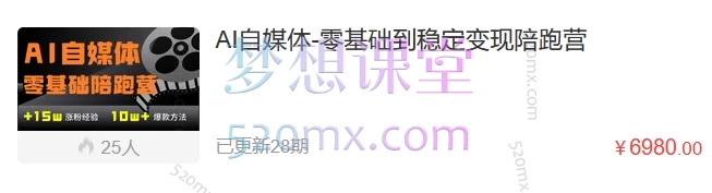AI自媒体-零基础到稳定变现陪跑营:从0到2W粉持续变现全攻略
