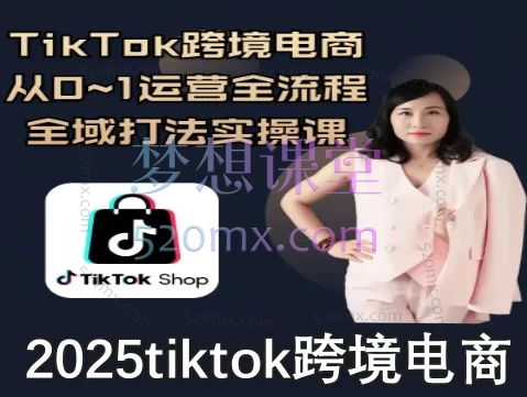 2025TikTok跨境电商从0到1,全域打法实操课