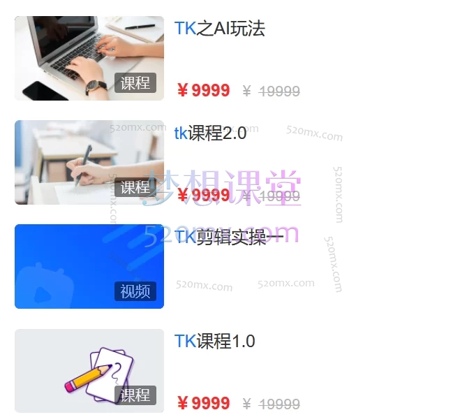 2025小豁食堂Tiktok中视频AI玩法陪跑课程,价值7980元