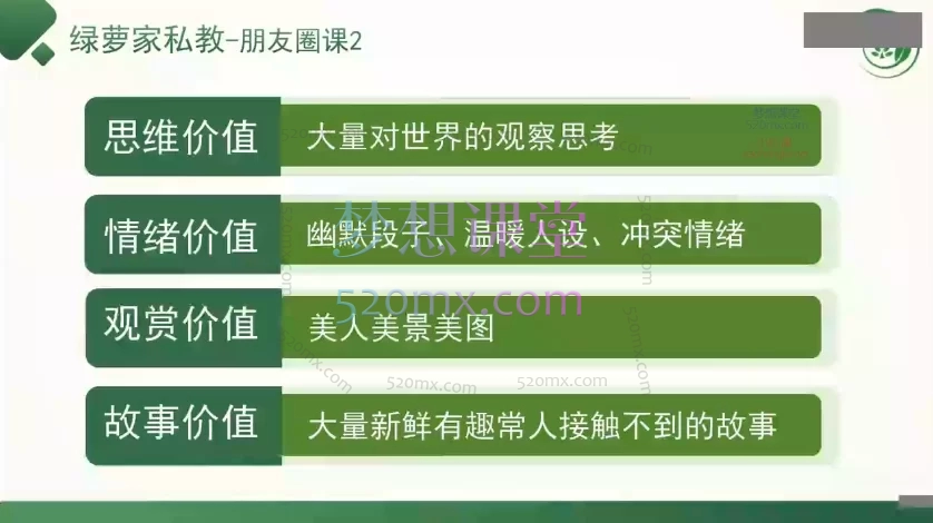绿萝家私域创富年度私教
