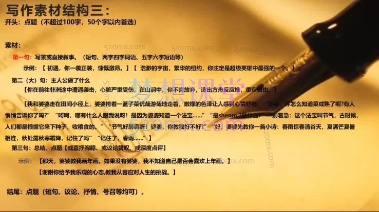 范范老师满分作文拆文法