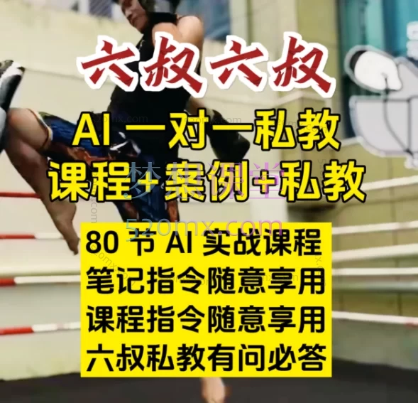 六叔的AI指令实战课,学会使用AI,解决工作学习中一个个具体问题,真正提高效率,为我所用