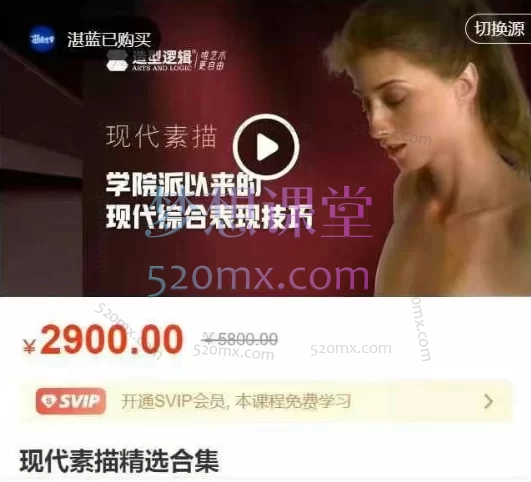 现代素描精选合集,学院派以来的现代综合表现技巧