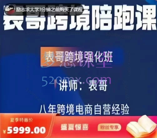 表哥TIKTOK小店短视屏直播独立站课程