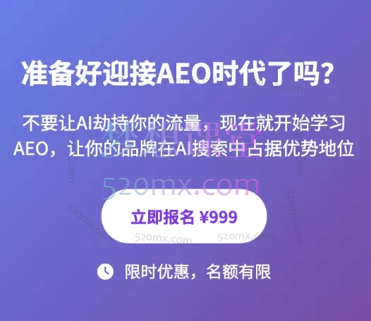 大卫2025谷歌AEO课程,从谷歌SEO到AEO顺利转型
