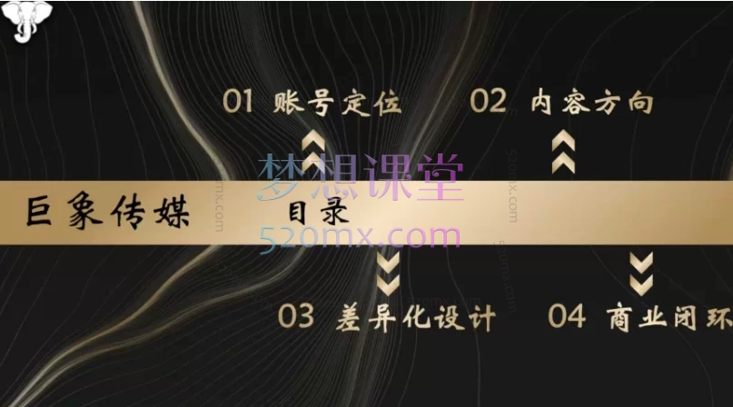 王宇巨象传媒商业IP线下课,打造个人 IP线下课视频+笔记