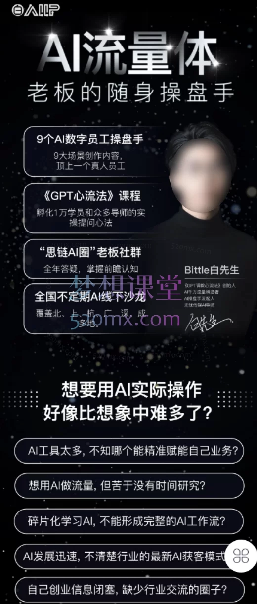 白先生AI流量体-老板的随身操盘手:9大场景实战,精准获客增效