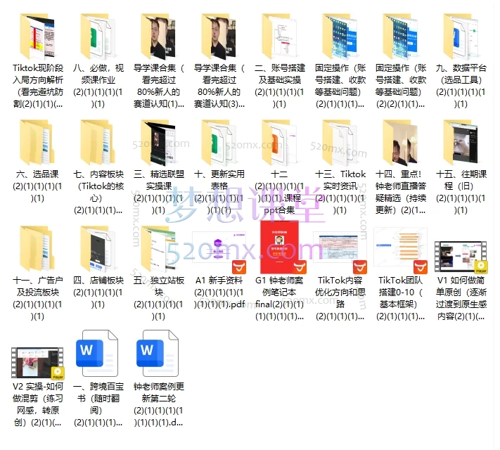 钟老师TikTok跨境电商全域实战课|账号搭建×爆品运营×原创内容×团队管理