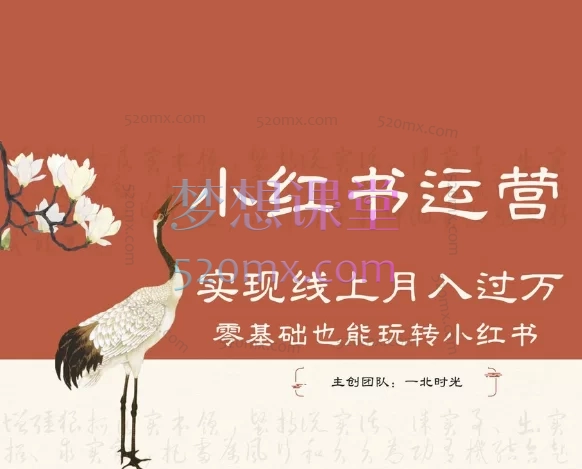 一北时光:小红书运营设计博主独立变现,从0到1小红书精准运营攻略:定位、吸粉、高效变现实战课