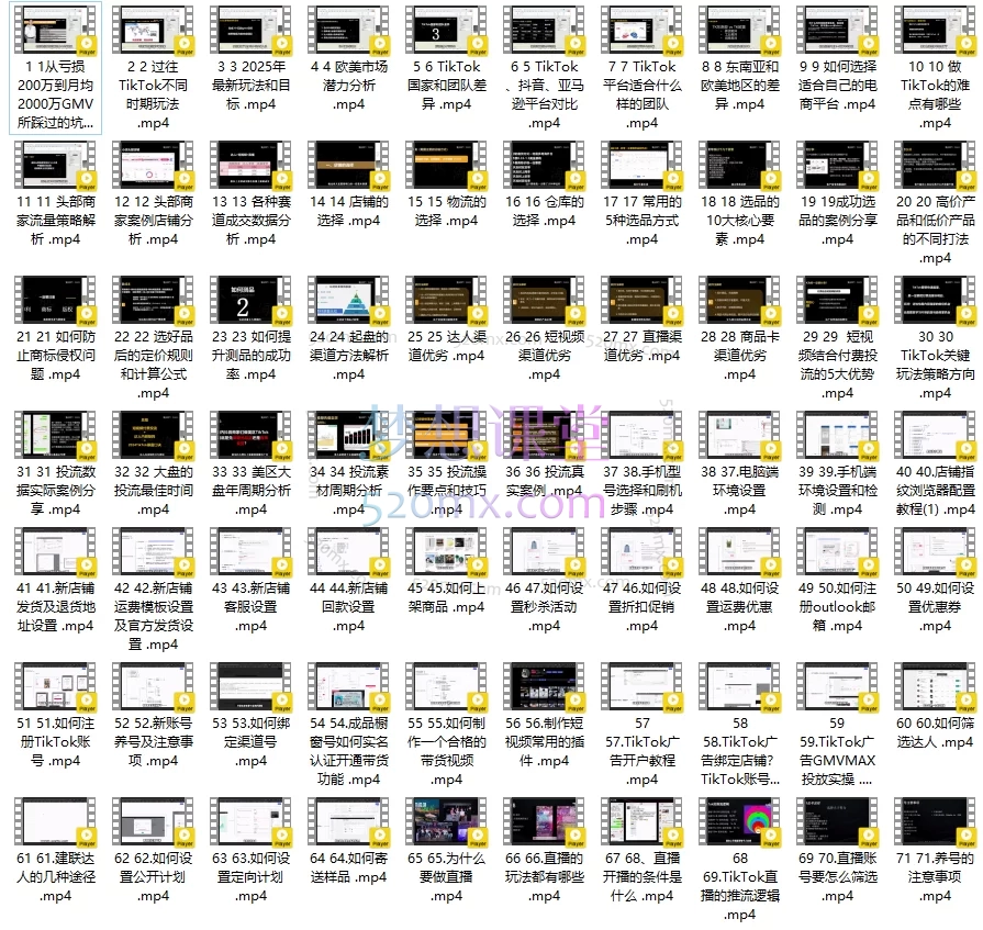 2025芒果说跨境陆三千：TikTok跨境电商新手课