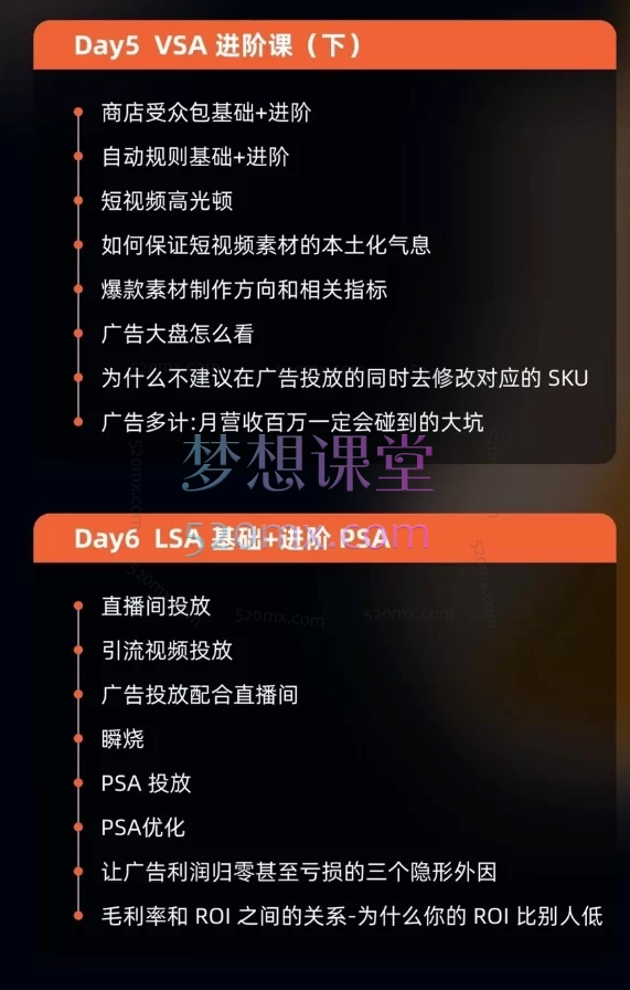 嘀嗒狗数据TikTok小店广告投放特训营，谢景鸿老师主讲玩转VSA/PSA/LSA🌍 美区/东南亚/新市场全覆盖 🌍