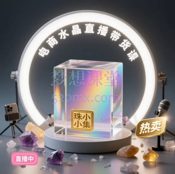 珠小集电商水晶直播带货课