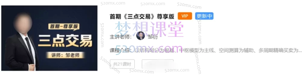 三点交易尊享12期完结- 从零构建高效交易体系