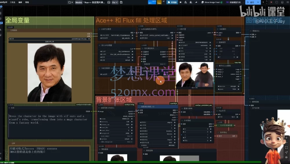 AI小王子Jay:ComfyUI AI系统课全程陪跑,从入门到精通的AI绘画全链路教学