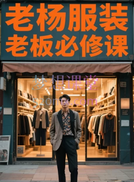 老杨服装老板必修课:服装店业绩倍增的营销系统课