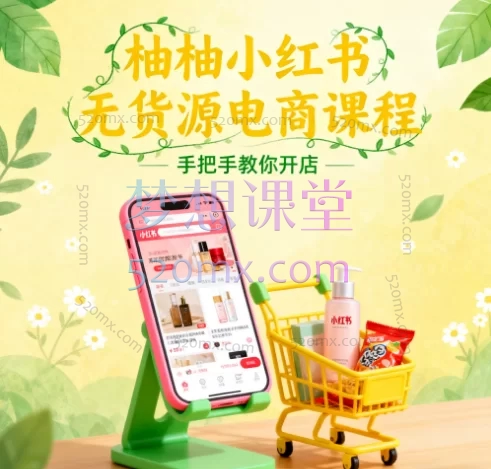 柚柚小红书无货源电商课程:零基础入门到批量运营