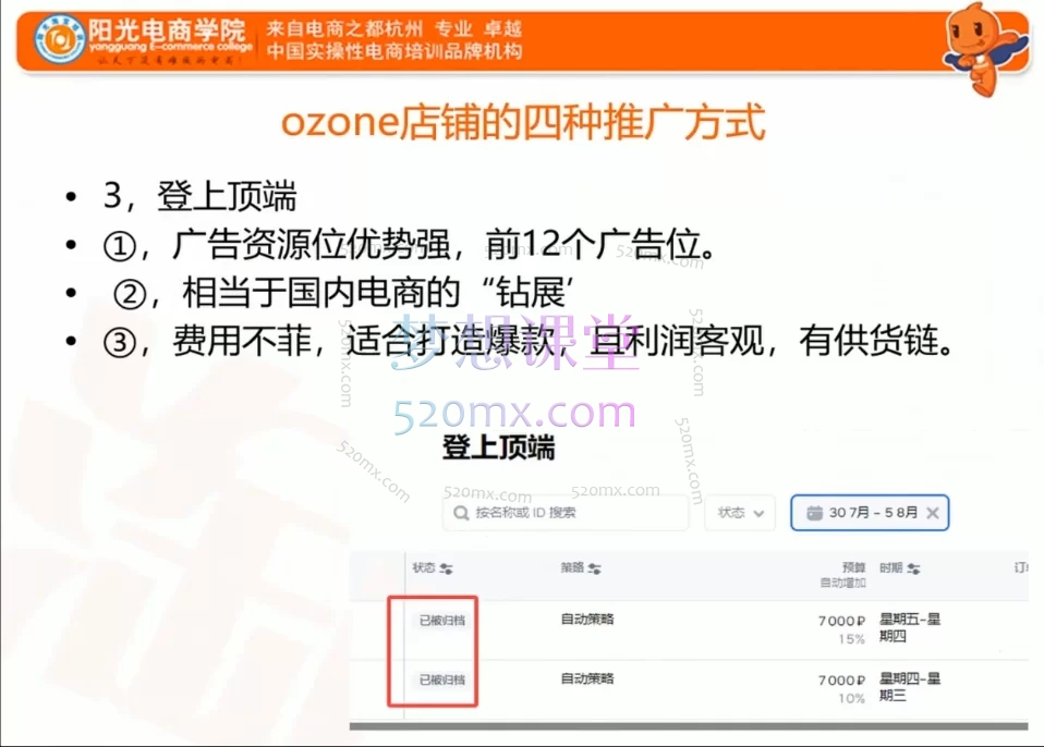 俄罗斯跨境OZON快速上手实战课程:零基础入门到精通