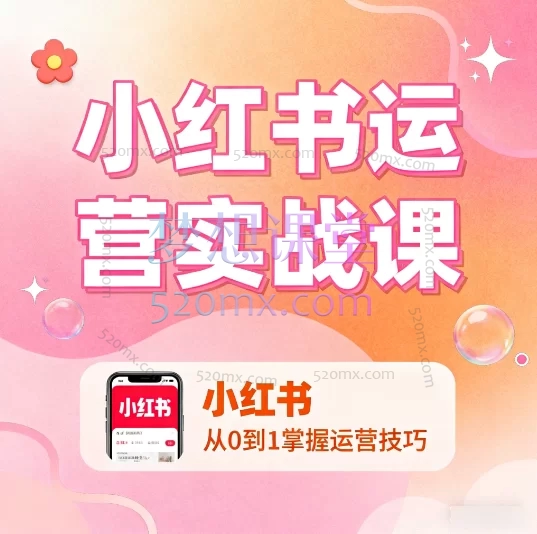 小红书运营实战课:从0到1精通小红书电商带货