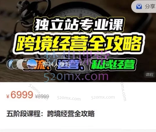 地球村跨境电商之旅:独立站五阶段课程:跨境经营全攻略