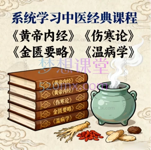 中医经典课程:系统学习《黄帝内经》《伤寒论》《金匮要略》《温病学》