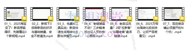 白凤电商:淘宝新品起爆与老品激活实战课(第44期)(2025年10月更新):从0起爆新品,三步激活卖不动的老链接