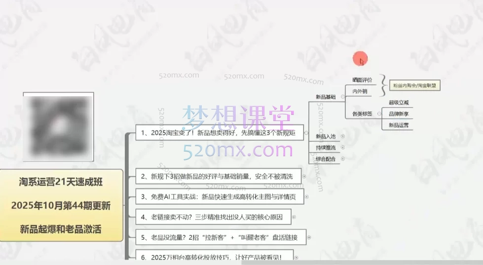 白凤电商:淘宝新品起爆与老品激活实战课(第44期)(2025年10月更新):从0起爆新品,三步激活卖不动的老链接