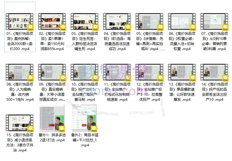 叮当会74期淘宝：《高价饰品项目》- 高利润饰品店铺从0到1爆单实战课