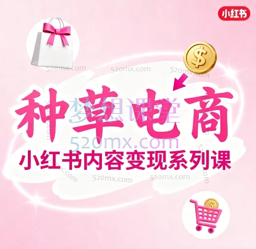 小红书内容变现系列课:从0到1掌握“种草电商”赚钱秘籍