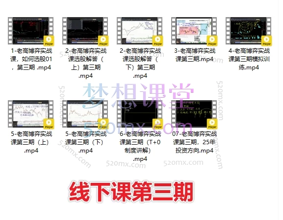 2025老高股票博弈实战线下课第三期+四期，颠覆你的交易认知！