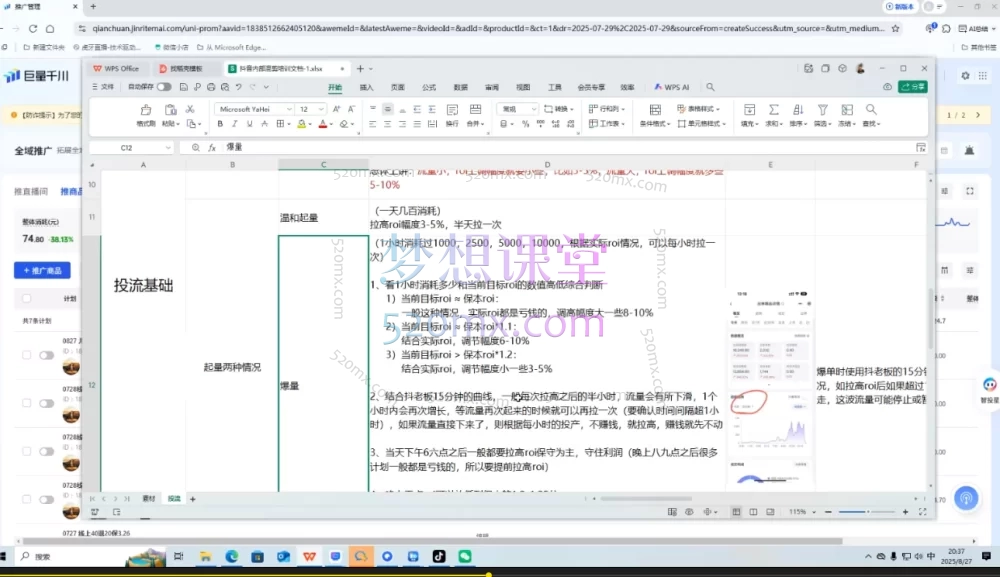 2025半野老师直播带货起量与微付费必学课视频号