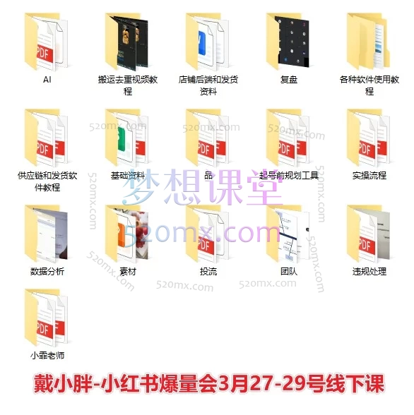 2025-2026戴小胖-小红书爆量会2025年6月28-30号线下课+2025年610月24-26号杭州线下课+2026年3月27-29号线下课(AI提效×流量狙击×稳定盈利​)