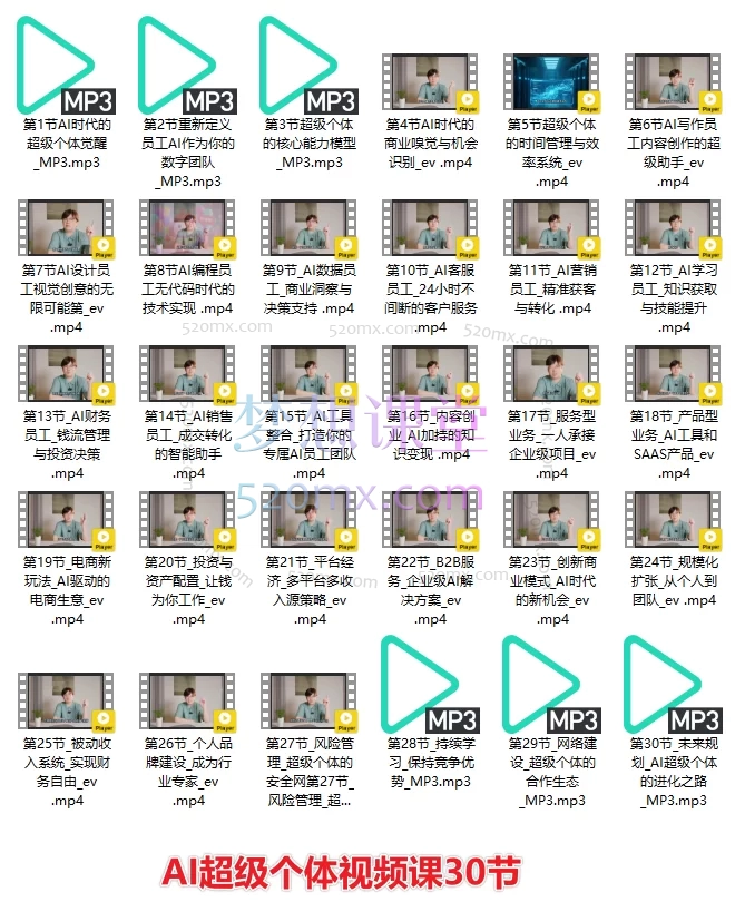 严伯钧《AI超级个体》课程：掌握人工智能，打造未来竞争力