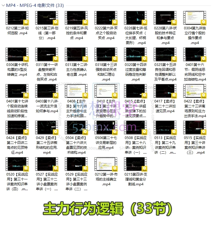 【邻居大爷】邻居大周：2025市场逻辑分析复盘课+主力行为逻辑（33节）系统课
