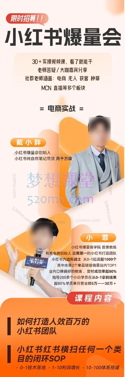 2025-2026戴小胖小红书爆量会线上课0到1实战，快速起号爆单实操全攻略