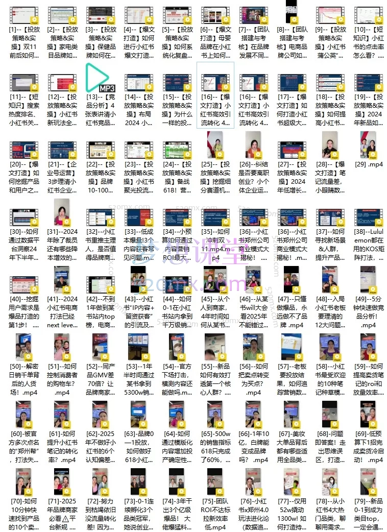 2025年12月楠开口｜小红书品牌营销全链路