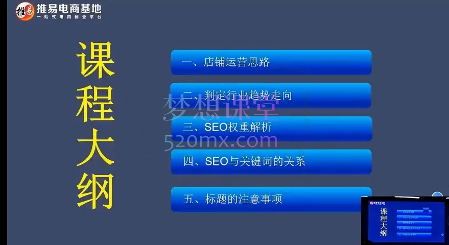 2025年12月推易电商淘宝实战线下课：3天系统掌握店铺盈利核心技能