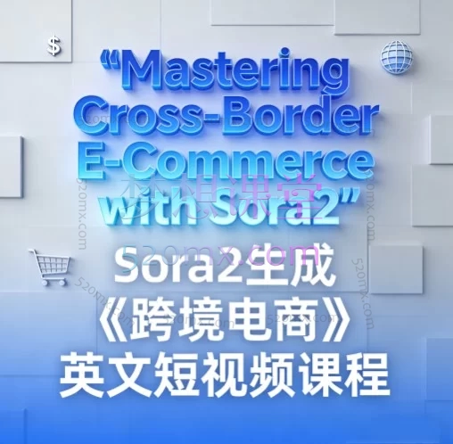 Sora2生成《跨境电商》英文短视频：从零到一构建海外社交媒体运营体系