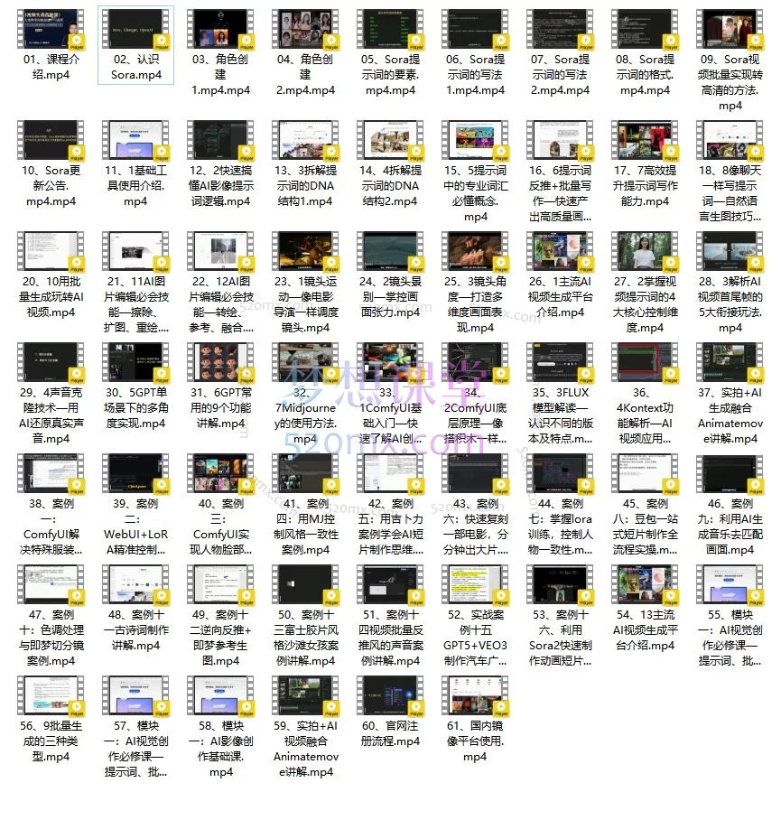 AI视频实战落地课：掌握Sora及主流工具，从入门到精通的全流程创作指南