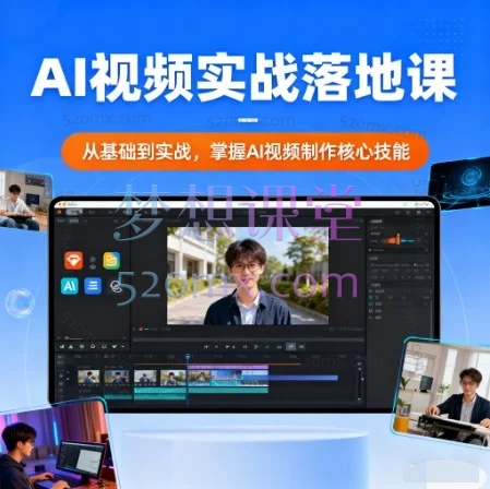 AI视频实战落地课：掌握Sora及主流工具，从入门到精通的全流程创作指南