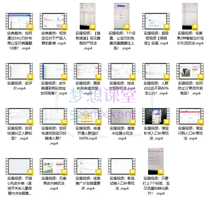 2026年马夫电商-淘宝私家班(视频教学 + 配套脑图 + 实战表格工具 + 实时更新)