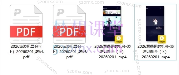 山顶会-2026看得见的机会12小时波波见面会全程线下课