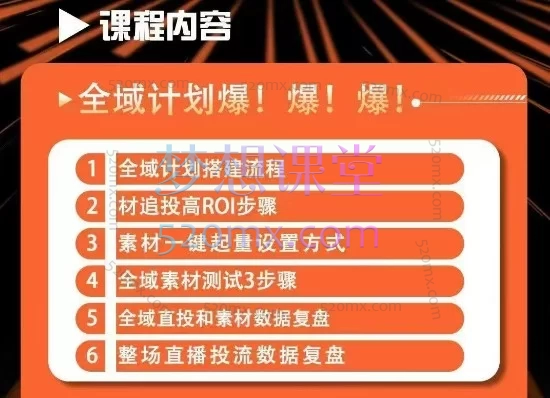 陈十亿2026全域投流素材课：爆款视频创作与高ROI投流实战体系