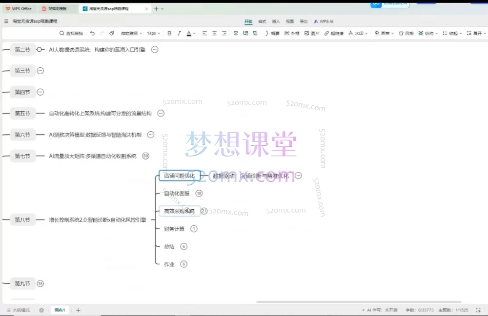 2026夜子游AI淘宝无货源电商课程｜AI 自动化运营 + 蓝海选品 + 全流程陪跑实战课